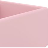 vidaXL - Wastafel - met - overloop - vierkant - 41x41 - cm - keramiek - matroze