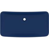 VidaXL-Wastafel-rechthoekig-71x38-cm-keramiek-mat-donkerblauw