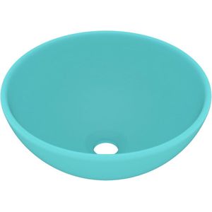 VidaXL-Wastafel-rond-32,5x14-cm-keramiek-mat-lichtgroen