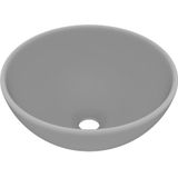 VidaXL-Wastafel-rond-32,5x14-cm-keramiek-mat-lichtgrijs