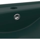 VidaXL-Wastafel-met-kraangat-60x46-cm-keramiek-mat-donkergroen