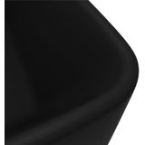 vidaXL - Wastafel - 41x30x12 - cm - keramiek - matzwart