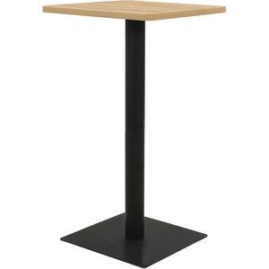 vidaXL Bistrotafel 60x60x107 cm eikenkleurig