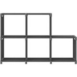 vidaXL-Kast-met-5-vakken-103x30x72,5-cm-stof-grijs