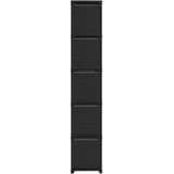 vidaXL-Kast-met-15-vakken-met-boxen-103x30x175,5-cm-stof-zwart