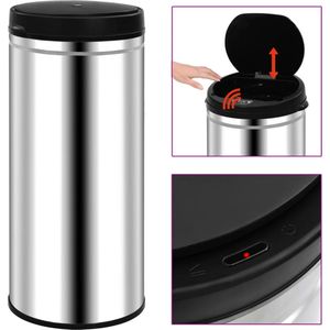 vidaXL Automatischer Sensor-Mülleimer 80 L Edelstahl