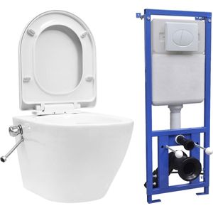 VidaXL-Hangend-toilet-randloos-met-verborgen-stortbak-keramiek-wit