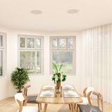 Wand- Plafondluidsprekers - Wit - Metaal en Kunststof - Set van 2