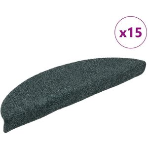 vidaXL Trapmatten Groen - Zelfklevend - 15 Stuks - Halfrond - Polypropyleen