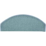 vidaXL - Trapmatten - Zeeblauw - Halfrond - 15 stuks - 65x24x4 cm