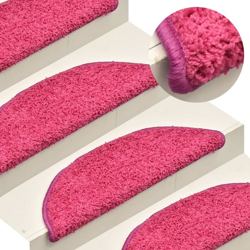 Trapmat - Roze - 100% Getuft PP - Antislip en Wasbaar - Set van 15