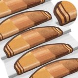 vidaXL Trapmatten - Bruin - 100% Getuft Polyamide - 15 Stuks