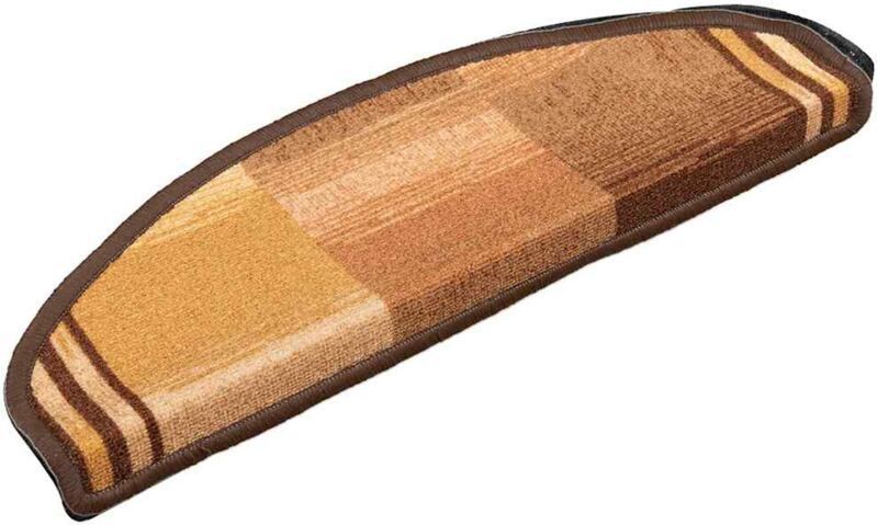 vidaXL Trapmatten - Bruin - 100% Getuft Polyamide - 15 Stuks