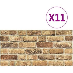 Wandpanelen - Donkerzand - EPS - Baksteenontwerp - 100x50 cm