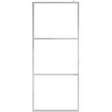 vidaXL Begehbare Duschwand mit voll mattiertem ESG-Glas 115x195 cm