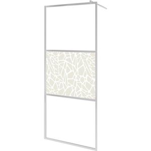 Vidaxl - Duschwand für Begehbare Dusche ESG-Glas Steindesign 115x195 cm