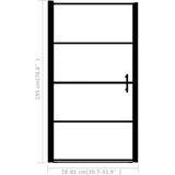 VidaXL-Douchedeur-mat-81x195-cm-gehard-glas-zwart