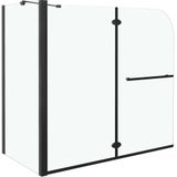 VidaXL-Douche-klapwand-120x68x130-cm-ESG-zwart