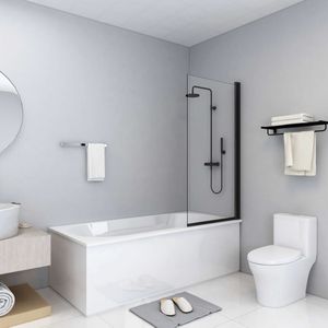 Vidaxl - Duschkabine esg 68x130 cm Schwarz