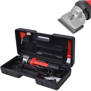 Paardenscheerset - Zwart-Rood - 550 W - Inclusief Draagkoffer