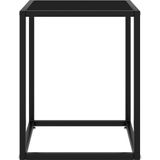 VidaXL Salontafel Zwart Glas 40x40x50 cm