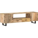 VidaXL TV-meubel 160x30x45 cm - Massief Mangohout