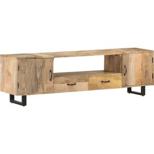 vidaXL TV-Schrank 160x30x45 cm Massivholz Mango
