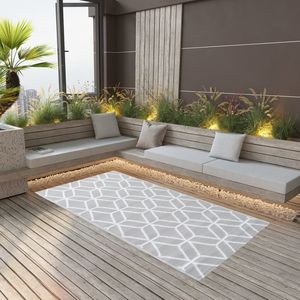 Outdoor-Teppich arakil Grau 190x290 cm pp Vidaxl