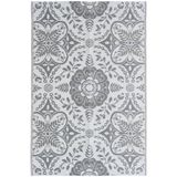 vidaXL ARAKIL Buitenkleed - Lichtgrijs - Polypropyleen - 120x180 cm