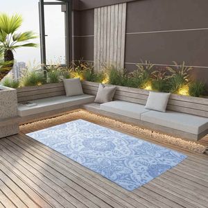 vidaXL Outdoor-Teppich ARAKIL Babyblau 160x230 cm PP