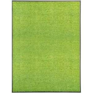vidaXL Deurmat - Groen - 100% Polyamide - Voor Binnen- en Buitengebruik