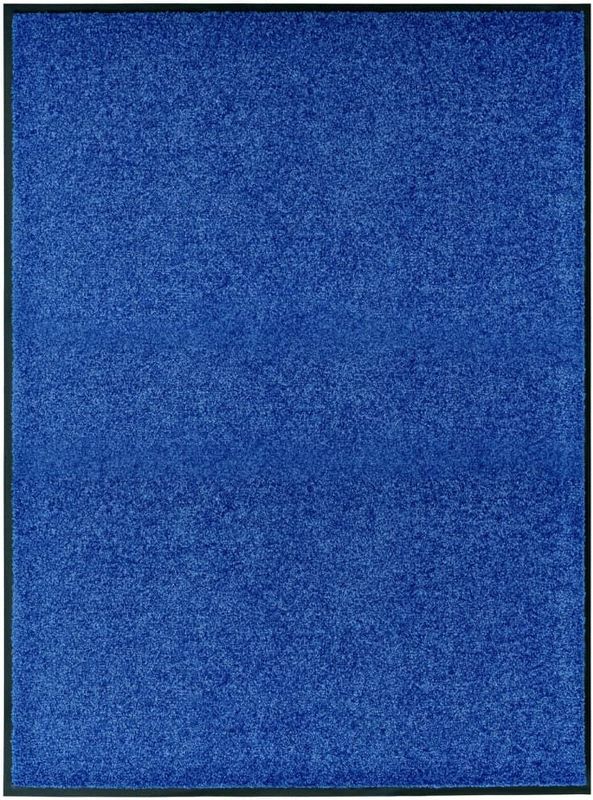 vidaXL Deurmat - Blauw - 100% Polyamide - Wasbaar - Anti-slip