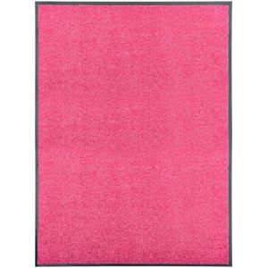 vidaXL Deurmat - Roze - 100% Polyamide - Wasbaar
