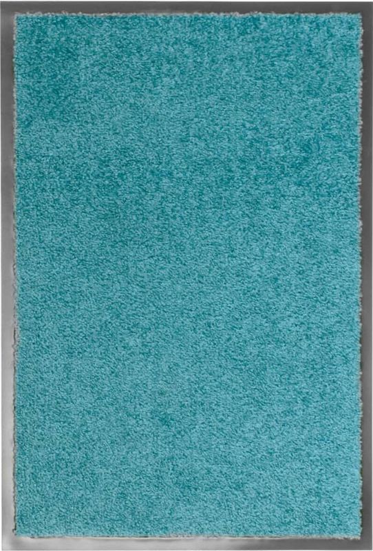 Fußmatte Waschbar Cyan 40x60 cm Vidaxl