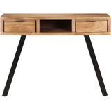 VidaXL Bureau Natuurlijke Randen 107x45x79 cm Massief Acaciahout