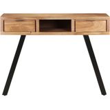 vidaXL Schreibtisch 107x45x79 cm Massivholz Akazie Lebendige Kanten