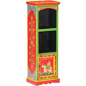 vidaXL Hoge kast handgeschilderd 40x30x120 cm massief mangohout