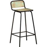 vidaXL - Barstoelen - 2 - st - massief - gerecycled - hout