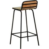 VidaXL Barstoelen 4 st Massief Gerecycled Hout