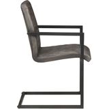 vidaXL-Eetkamerstoelen-2-st-echt-leer-grijs