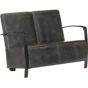 Vidaxl - 2-Sitzer-Sofa Grau Echtleder