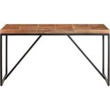 vidaXL Esstisch 140x70x76 cm Massivholz Akazie und Mango