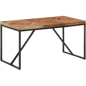 VidaXL-Eettafel-140x70x76-cm-massief-acaciahout-en-mangohout