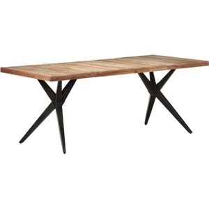 vidaXL Esstisch 200x90x76 cm Altholz Massiv