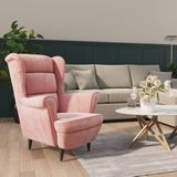 Vidaxl - Sessel Rosa Samt