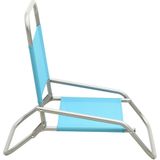 VidaXL Strandstoelen - 2 st. Inklapbaar - Stof Turquoise