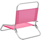 VidaXL Strandstoelen 2 St Inklapbaar Stof Roze