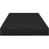 Wandplanken - Zwart - Honingraat MDF en Metaal - Set van 2