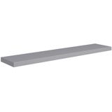 vidaXL - Wandschap - Grijs - Honingraat MDF en Metaal - 120x23,5x3,8 cm