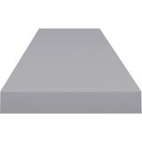 vidaXL - Wandschap - Grijs - Honingraat MDF en Metaal - 120x23,5x3,8 cm